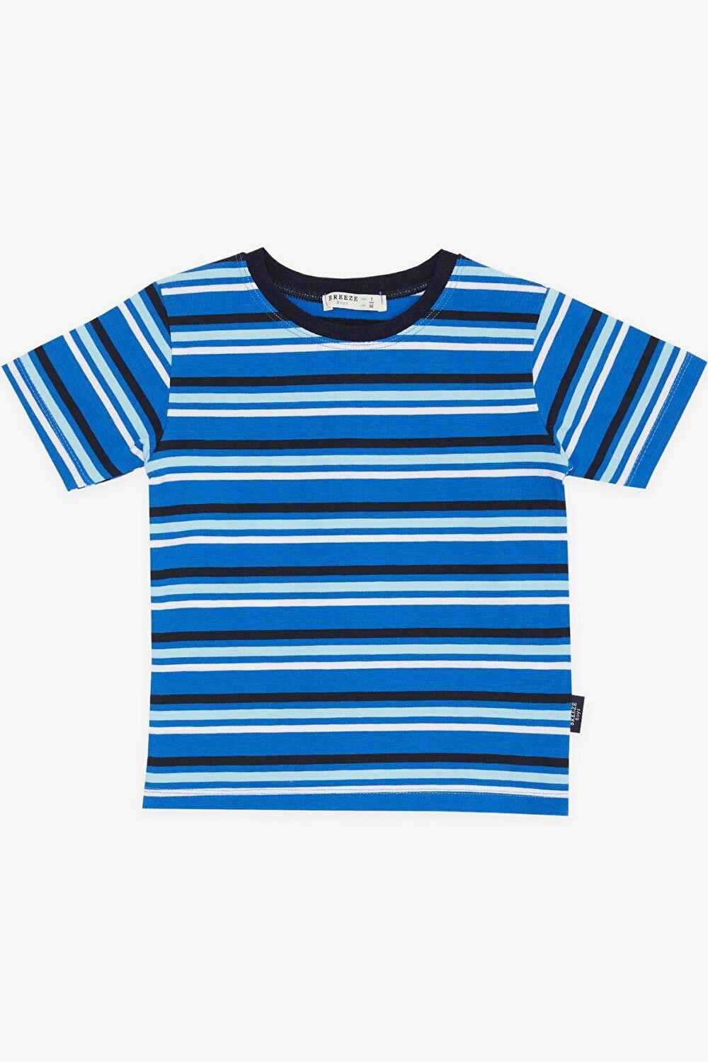 

Футболка для мальчика в полоску Saks синяя (3–7 лет) Breeze, Синий, Футболка для мальчика в полоску Saks синяя (3–7 лет) Breeze