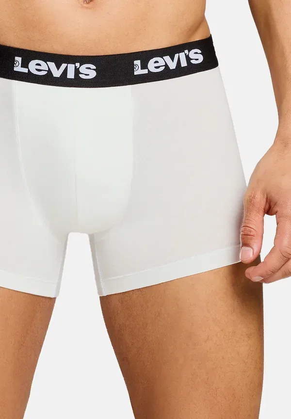 Трусы мужские Levis herren boxershorts repeat logo boxer unterwäsche pants 4 er pack trunks Levi'S, белый, черный — фото 3