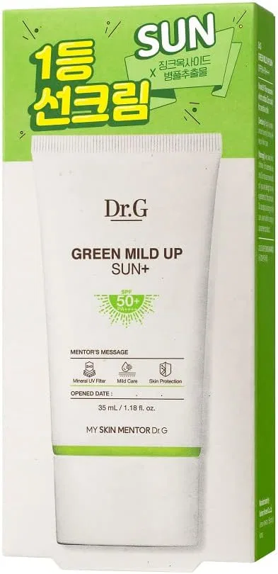 Солнцезащитный крем Dr.G Green Mild Sunscreen 35 мл SPF50+ — фото 3