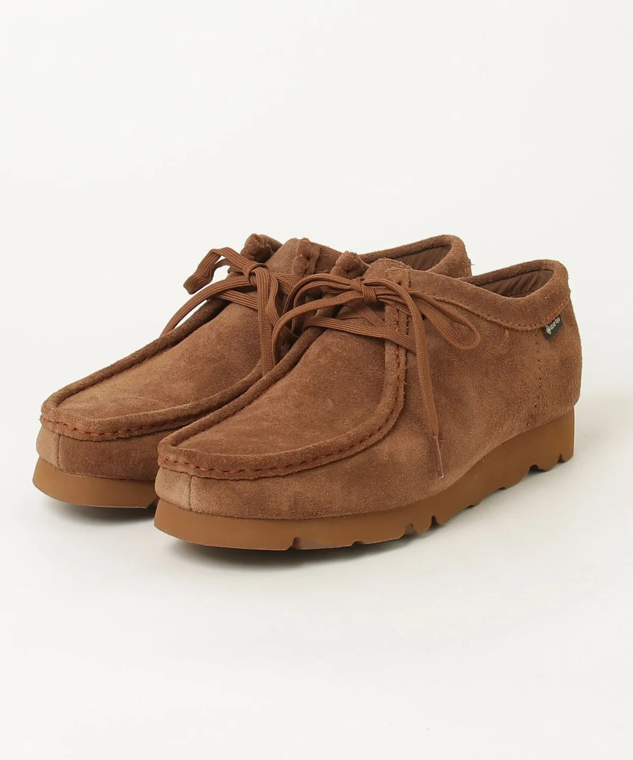 Ботинки Clarks Wallabee GTX из кожи, на Gore-Tex мембране, коричневый