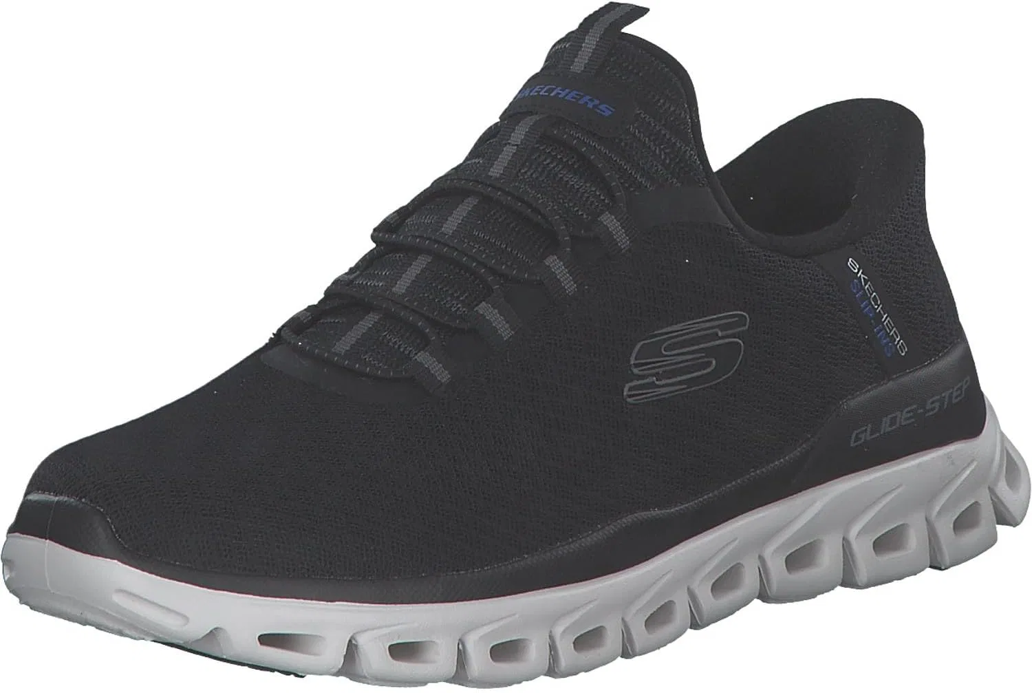 Мужские кроссовки Skechers Glide-Step Noxus Hands Free без шнурков, Black