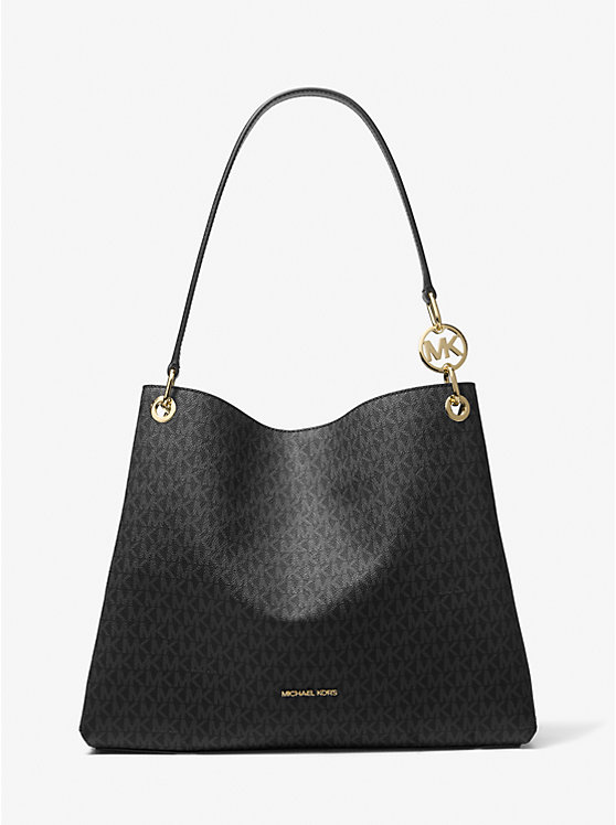 

Большая сумка через плечо с фирменным логотипом Christina Michael Kors, черный