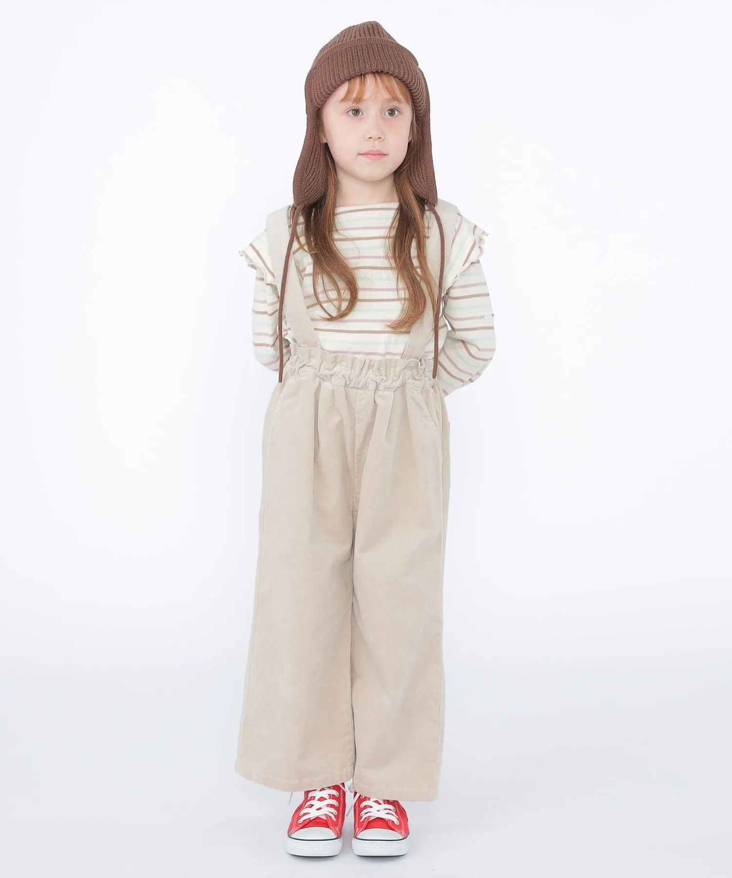 Детские штаны из велюра с регулируемыми лямками SHIPS KIDS Corduroy Wide Pant светло-голубые — фото 4