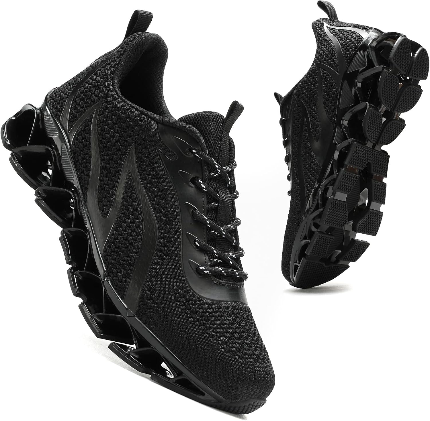 

Мужские кроссовки для бега, тенниса, прогулок, повседневные, удобные, модные, противоскользящие, для работы и спорта, спортивная обувь Kundork, черный