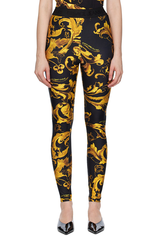 

Леггинсы Lycra Barocco Versace Jeans Couture, мультиколор