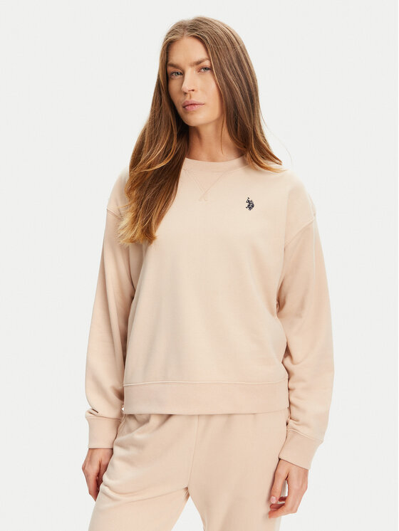 

Свитшот regular fit WUP1492 U.S. Polo Assn., бежевый