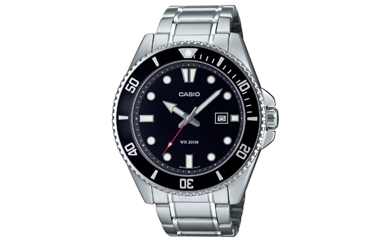 

CASIO Мужские черные часы MDV-107D-1A1