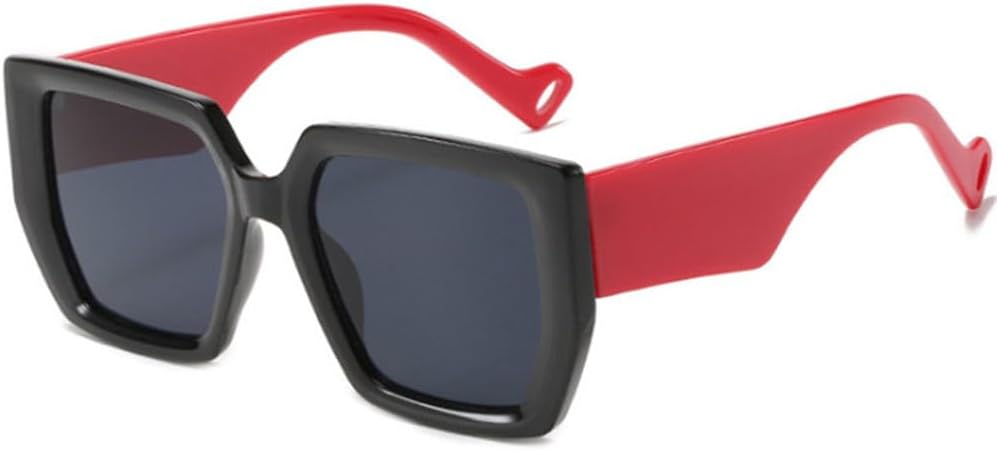 

Солнцезащитные очки зеленого и черного цвета для женщин и мужчин, женские солнцезащитные очки с широкими дужками, градиентные очки, защита от УФ-излучения UV400 HYYZZC, Black Red