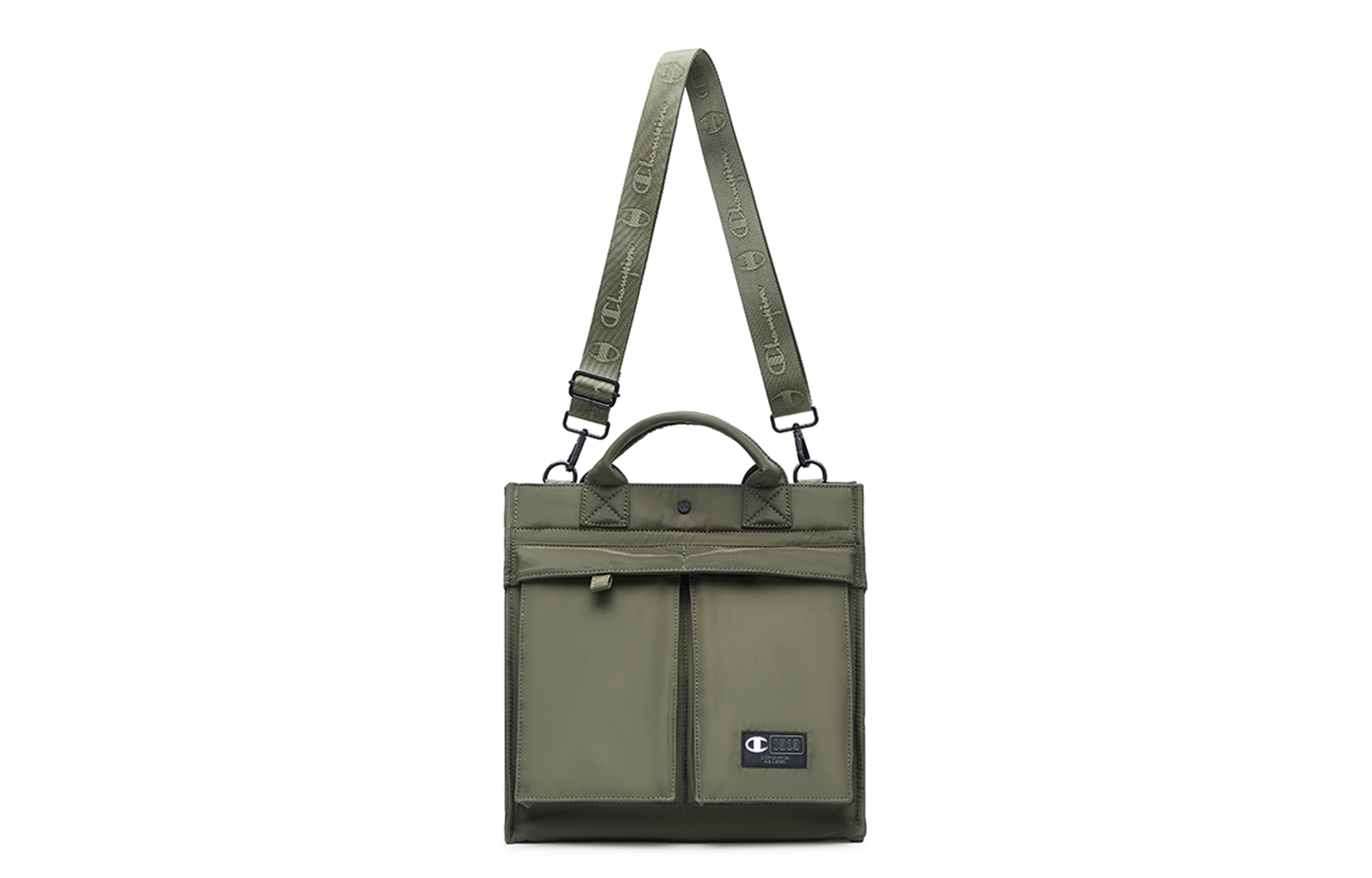 

Сумка через плечо из ткани унисекс дымчато-серый/оливковый зеленый Champion