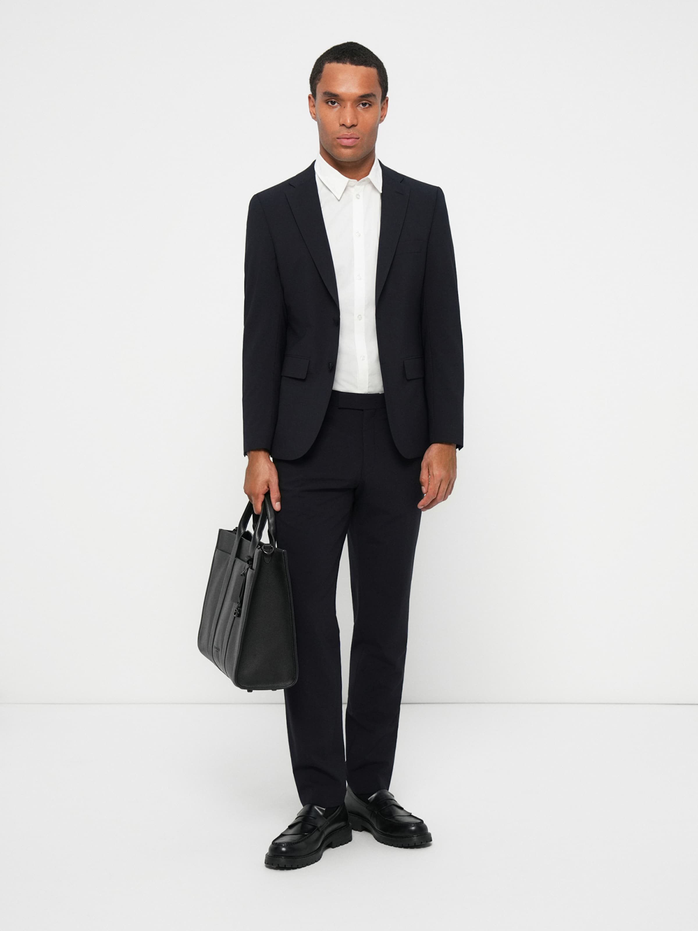BOSS Строгий пиджак Slim fit 'H-Harvey-MM-C-NF' в цвете Marine Blue — фото 3