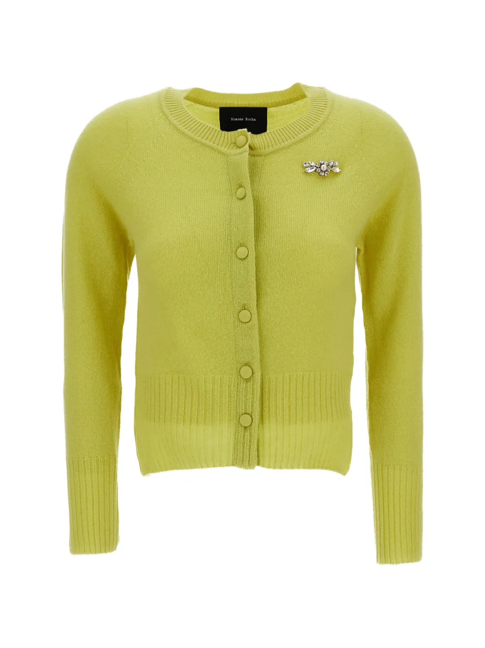 

Кардиган с кристаллами Simone Rocha, зеленый