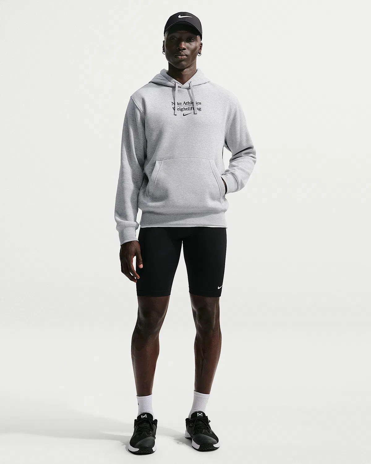Мужской пуловер для тяжелой атлетики Nike, Dark Grey Heather — фото 4