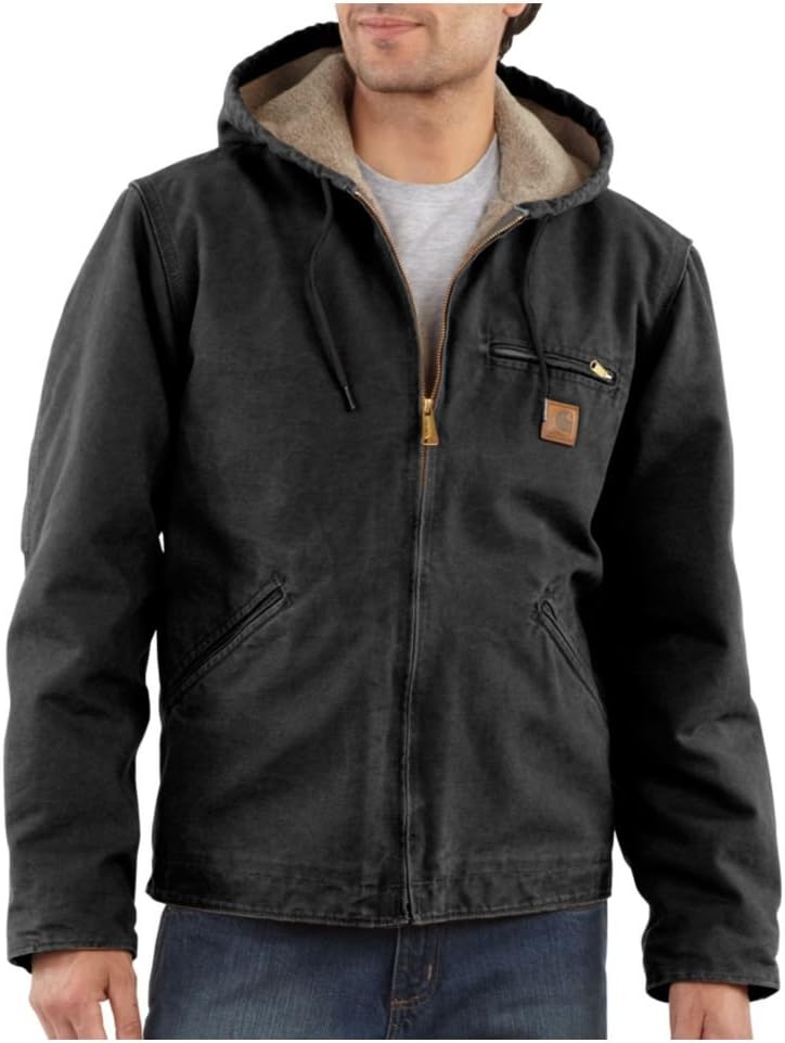 

Куртка Carhartt J141 Sierra Sandstone с подкладкой Sherpa, Black