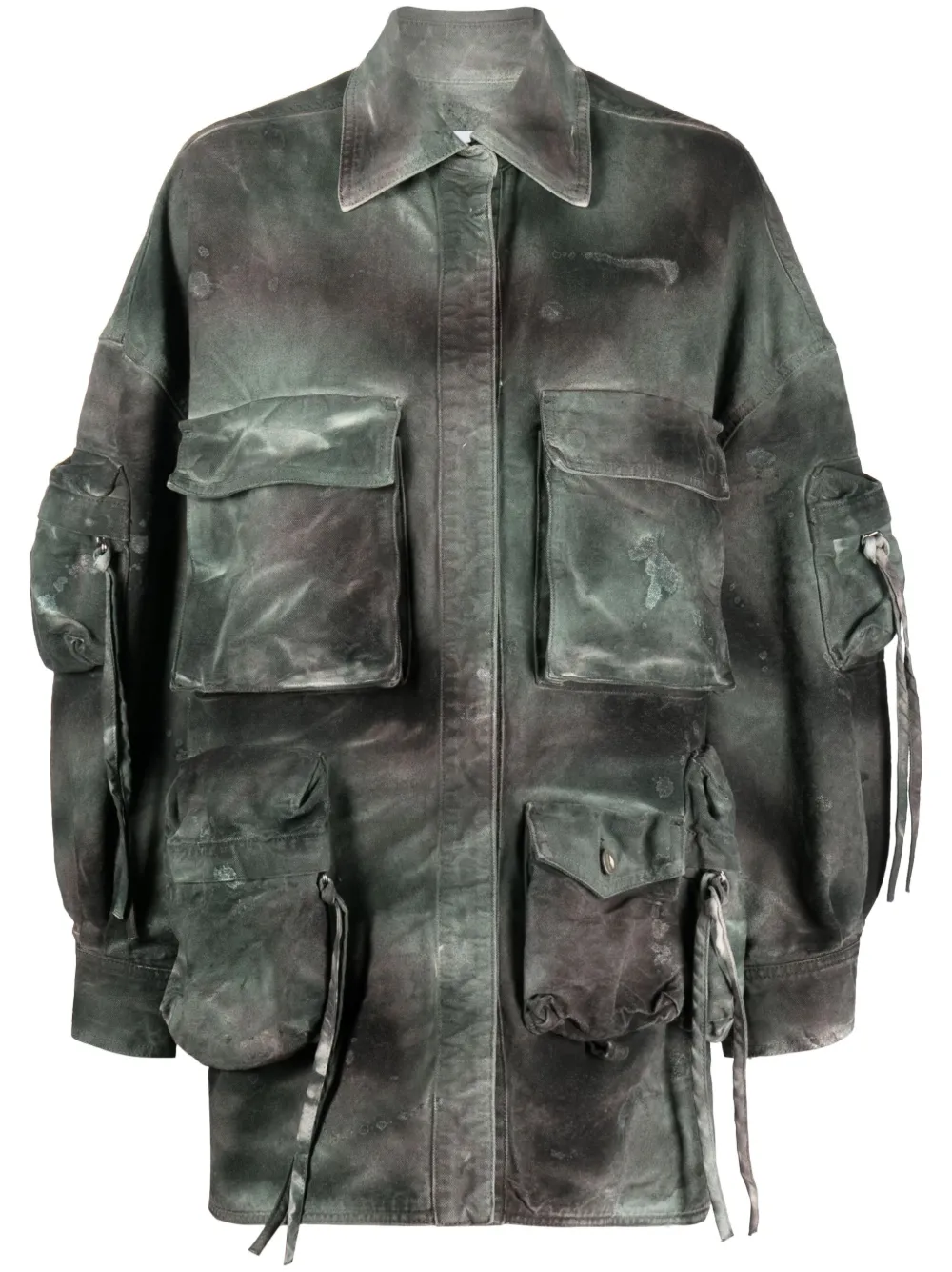 

Джинсовая куртка Fern The Attico, зеленый