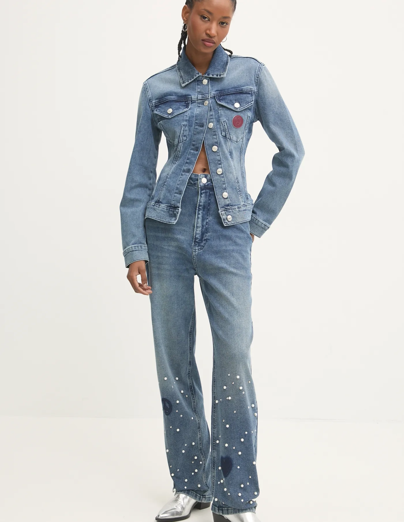 

Джинсовая куртка Moschino Jeans, темно-синий