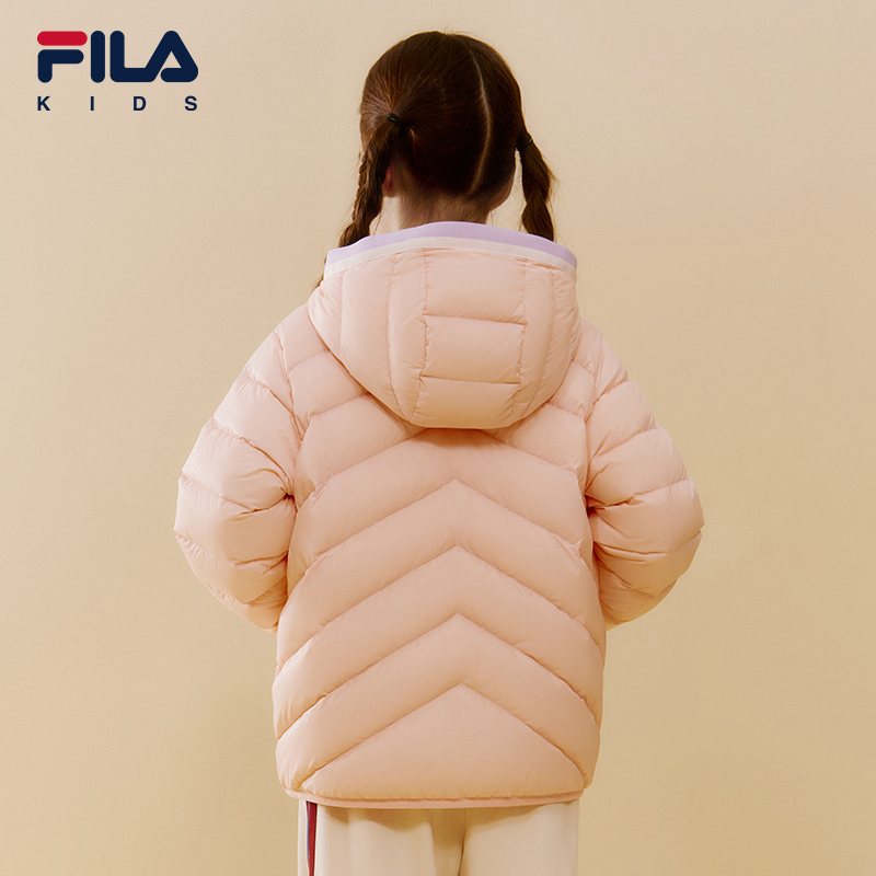 FILA KIDS Розовая пуховая куртка для подростков Teenagers — фото 4