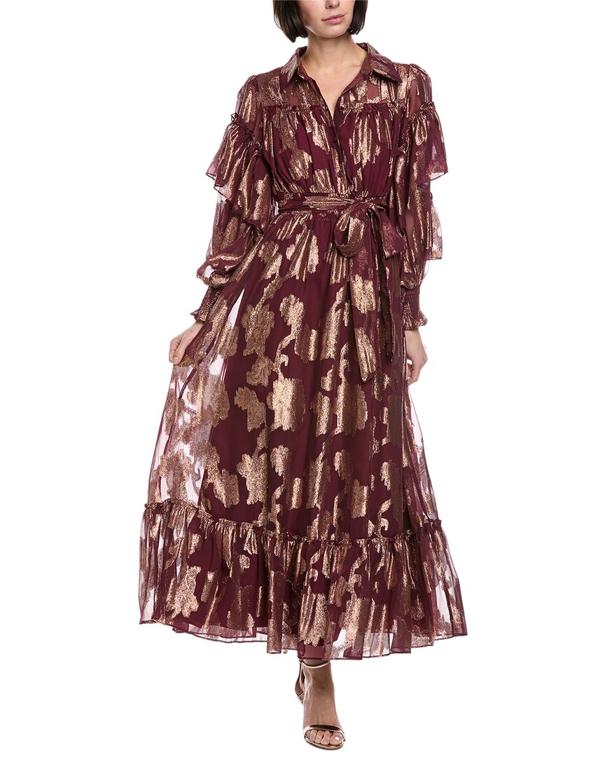 

Платье макси FATE Fil Coupe, фиолетовый