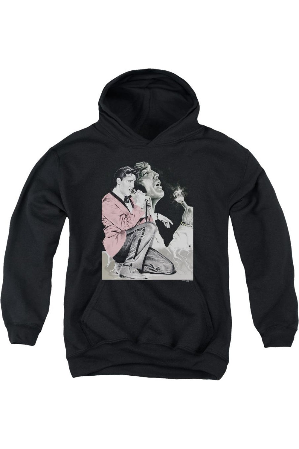 

Элвис Пресли худи с принтом в стиле рок-н-ролл для молодежи Gildan, черный