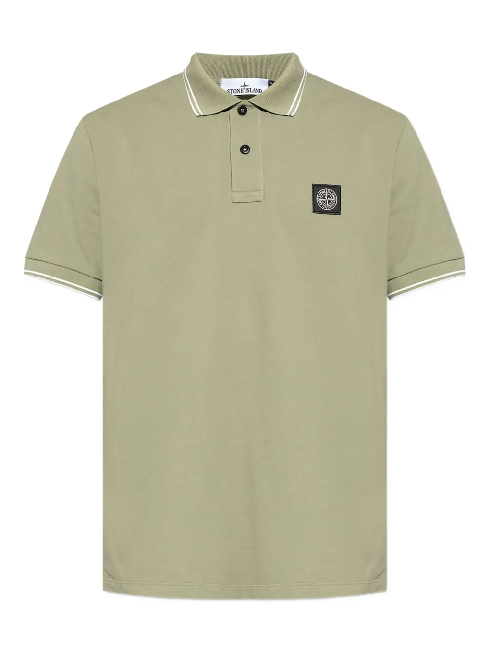 

Рубашка поло с нашивкой-логотипом Stone Island, зеленый