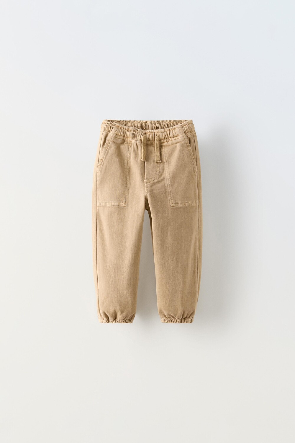 

Брюки для спорта из эластичной ткани ZARA, цвет dark camel