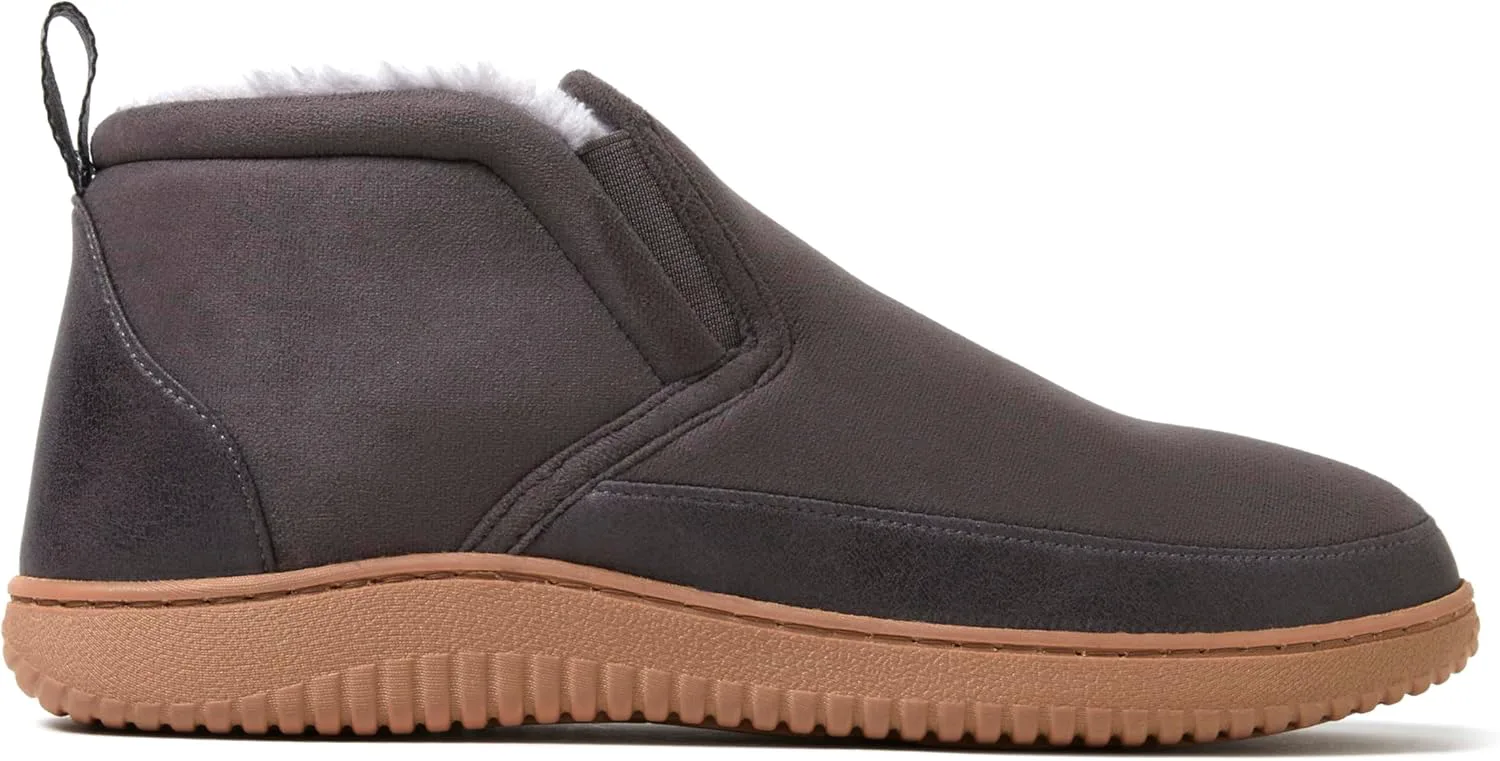 Мужские ботинки Dearfoams Spencer из микрозамши для дома и улицы с флисовой подкладкой — фото 2