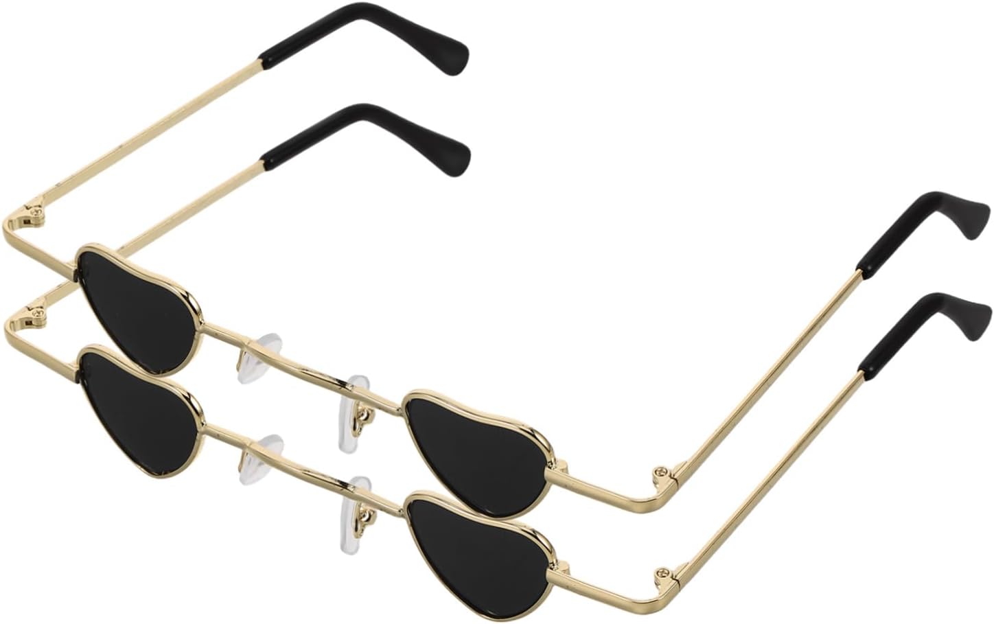 

PRETYZOOM 2 шт. миниатюрные солнцезащитные очки для женщин и мужчин в стиле хип-хоп. Классический аксессуар для вечеринок, путешествий и повседневной носки, Black fun sunglasses bulk -Versatile use: ideal for parties