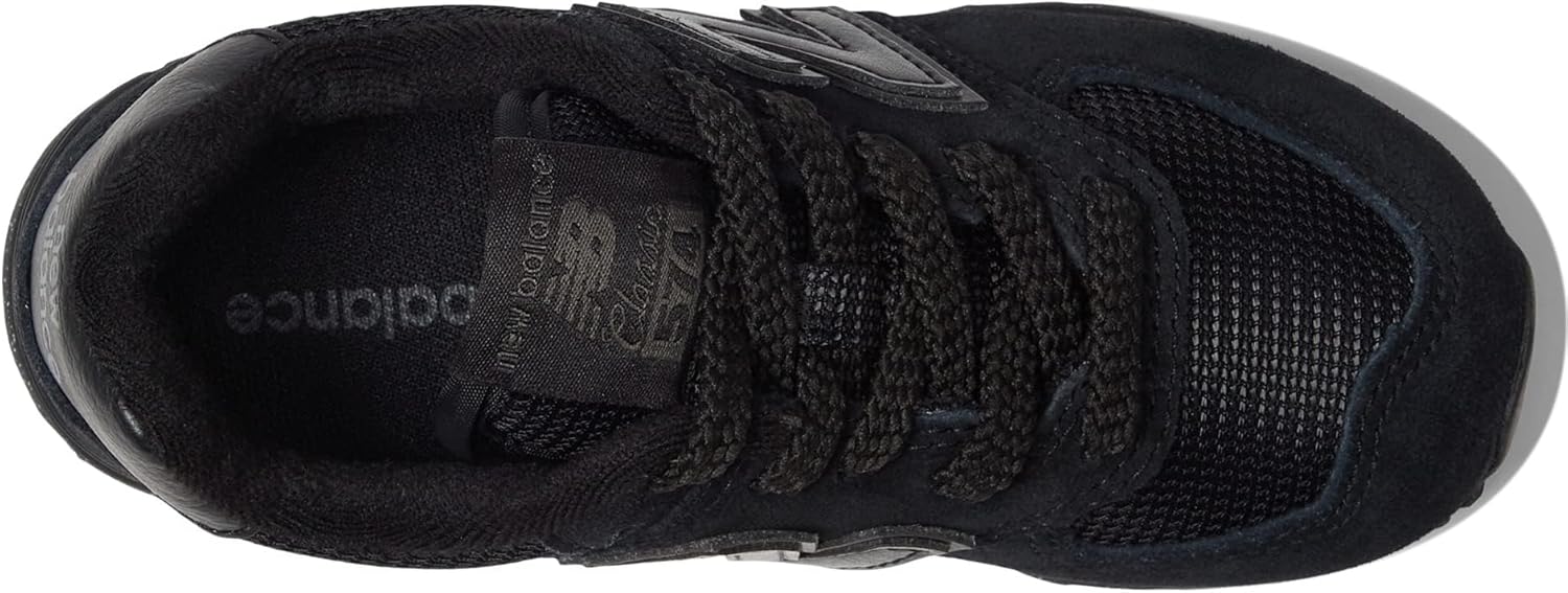 Кроссовки New Balance Kids' 574 V1 на шнуровке, черный — фото 2