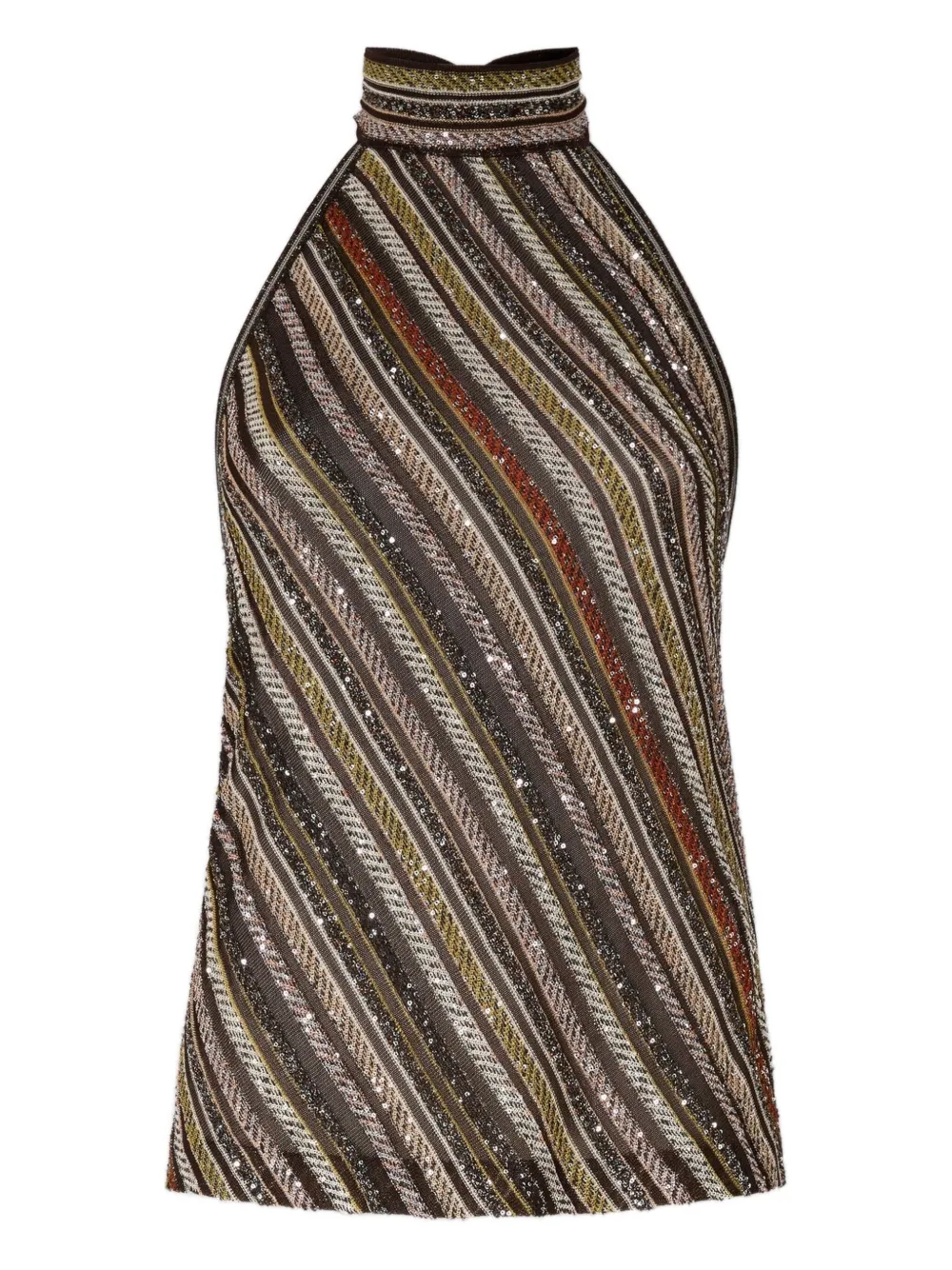 

Полосатый топ Missoni, черный