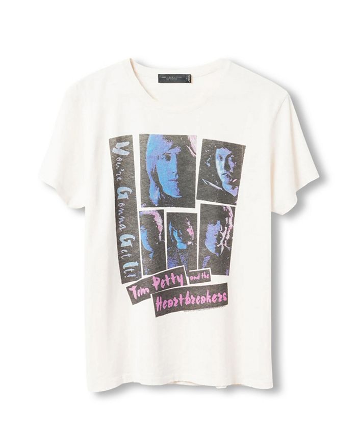 

Женская футболка Tom Petty You're Gonna Get It в винтажном стиле Junk Food Clothing, белый