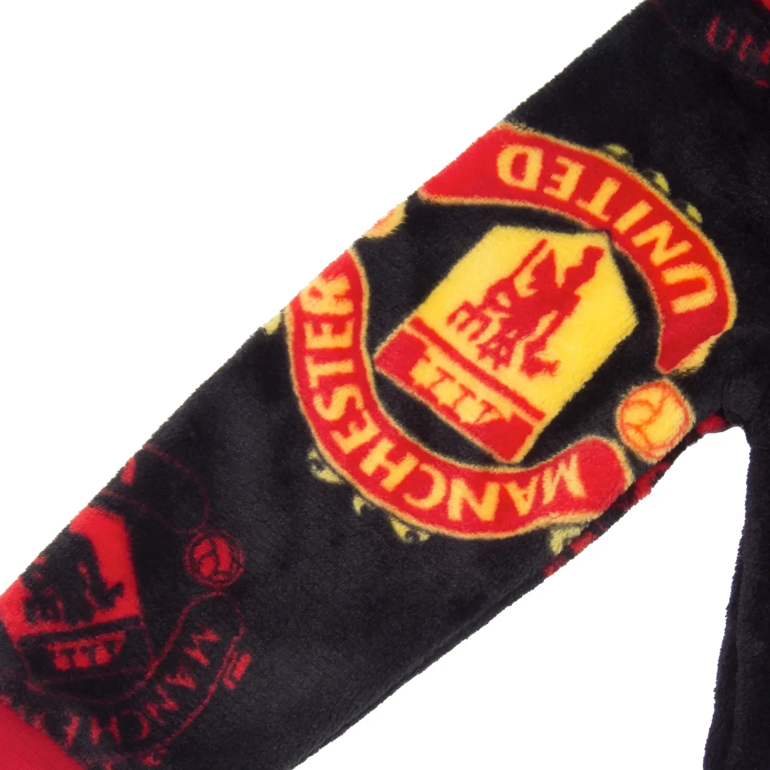 Детский флисовый комбинезон Manchester United FC, черный — фото 3