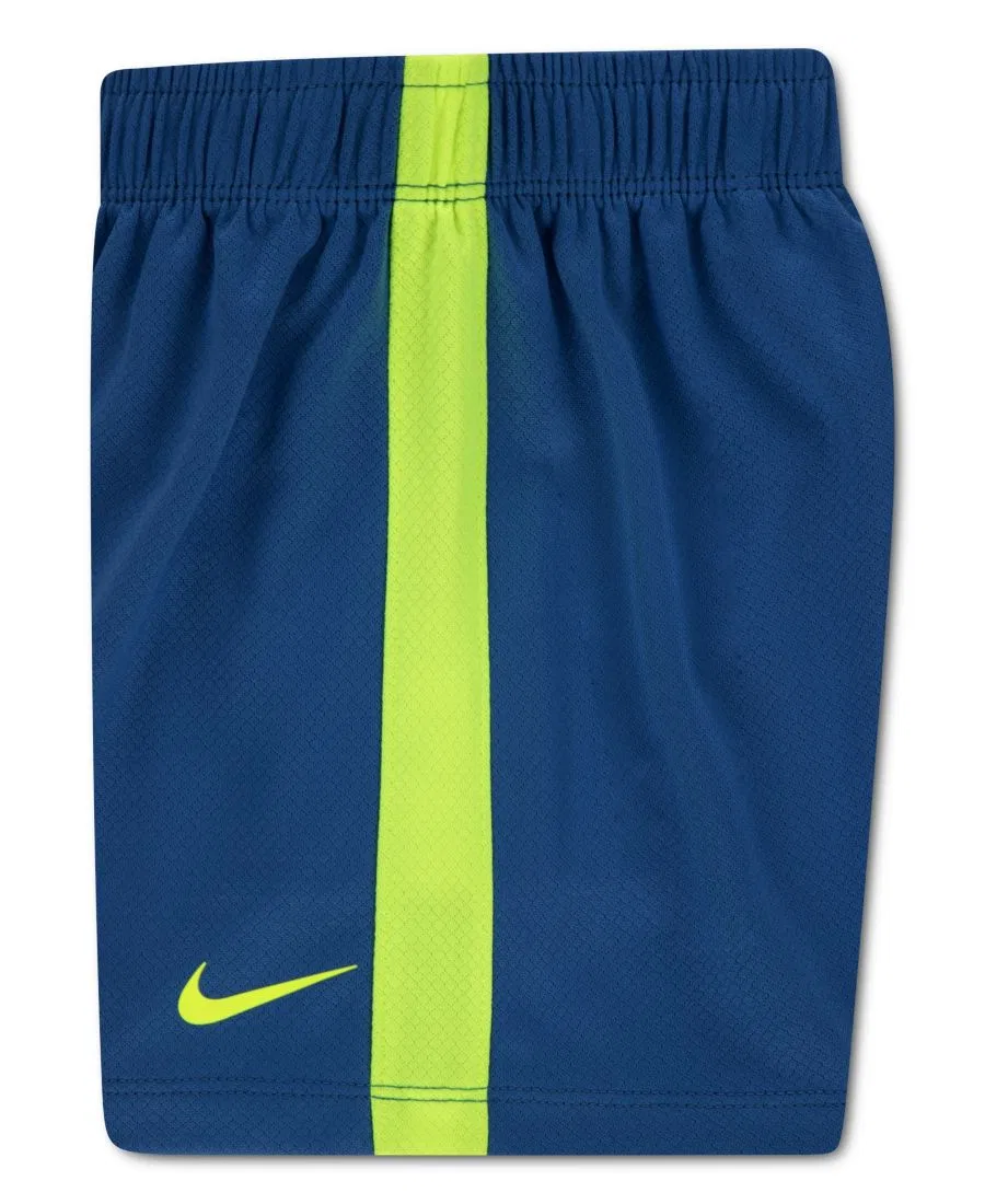 Детский комплект для мальчиков Goal Mode: майка и шорты (2T-4T), 2 предмета Nike, зеленый/синий — фото 3