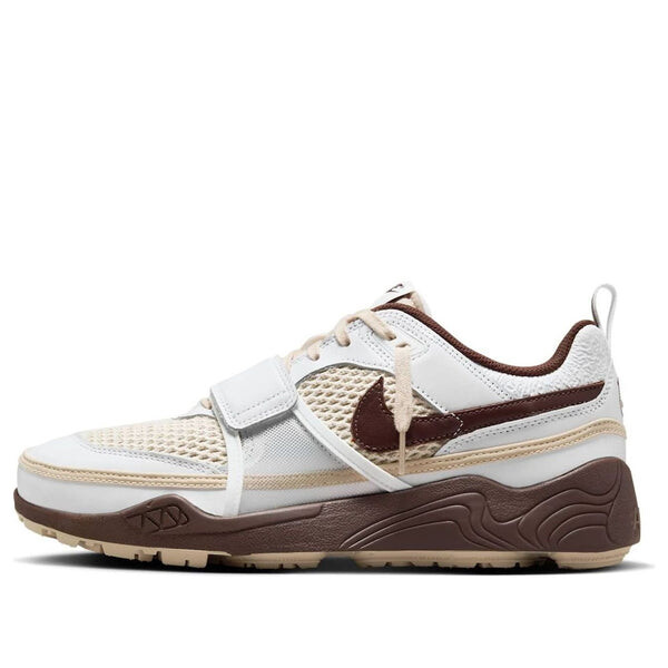

Кроссовки x travis scott zoom field jaxx 'light chocolate' Nike, белый