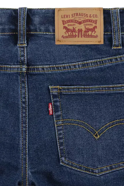 Джинсы с потертостями Levi's, синий — фото 3