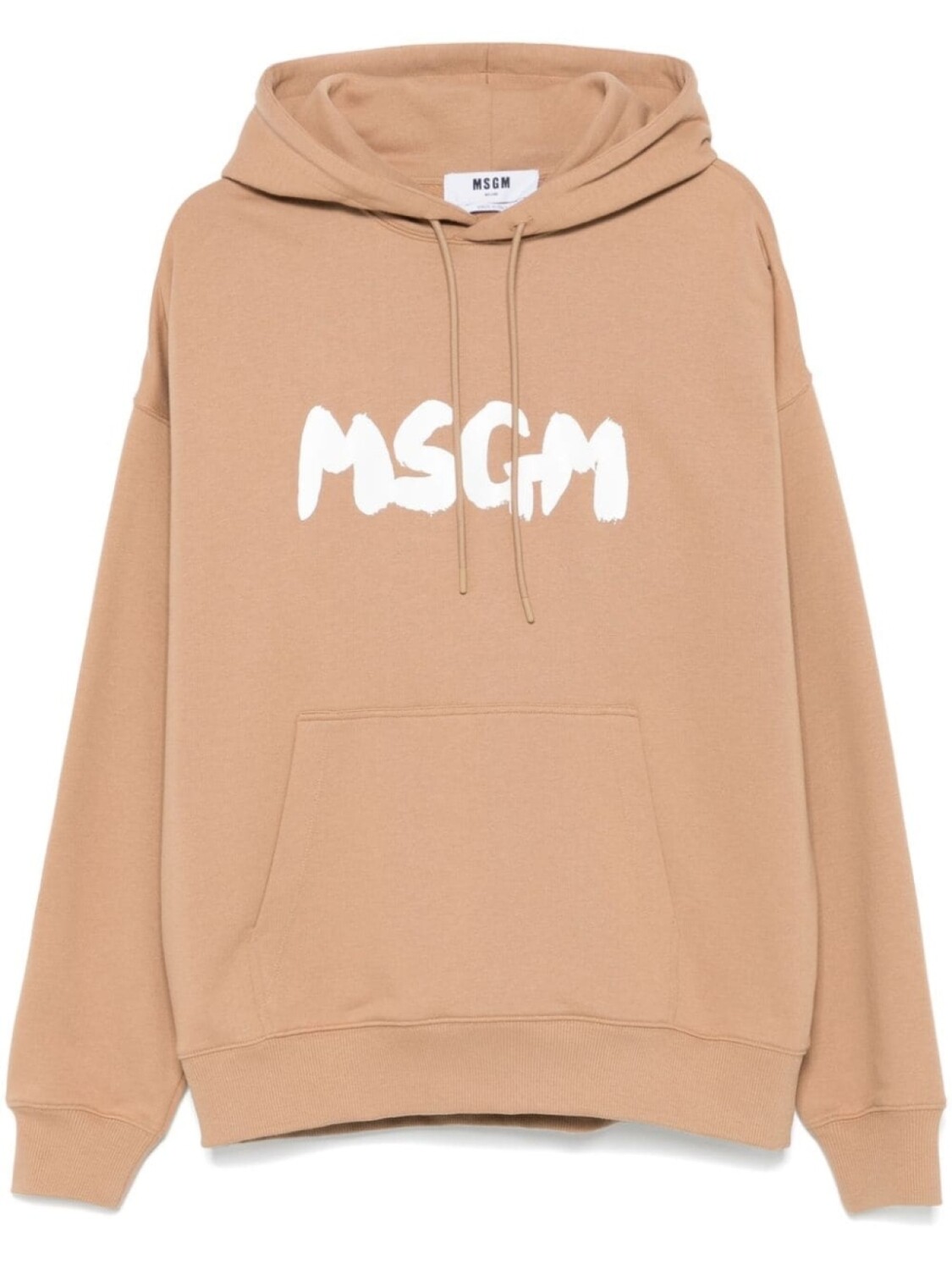 

MSGM худи из джерси с логотипом, нейтральный цвет