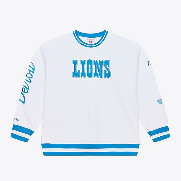 

Мужской белый свитшот detroit lions arctic fleece Mitchell & Ness