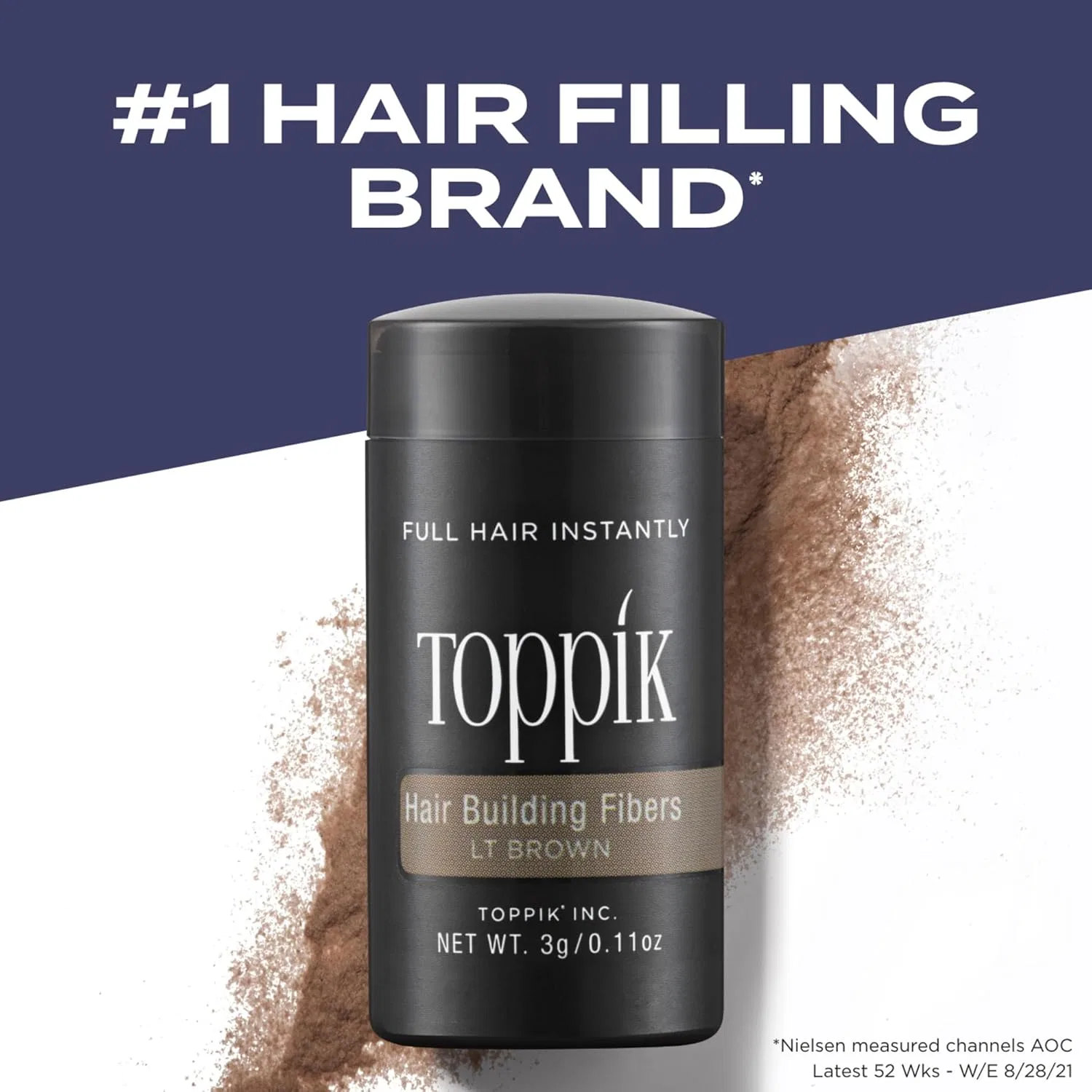 Волокна для утолщения волос «Light brown» от Toppik ‎Toppik, Light Brown — фото 2