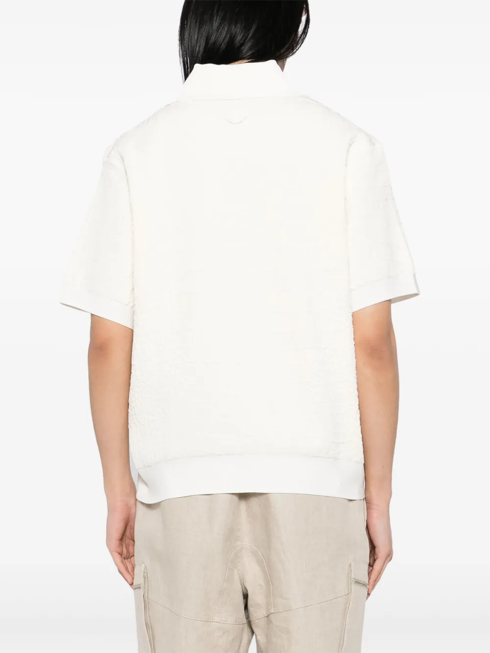 Толстовка с воротником поло и короткими рукавами JACQUEMUS, нейтральный — фото 4