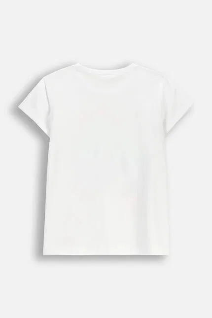 Футболка с коротким рукавом T-shirt dziecięcy z bawełny Coccodrillo, белый — фото 2