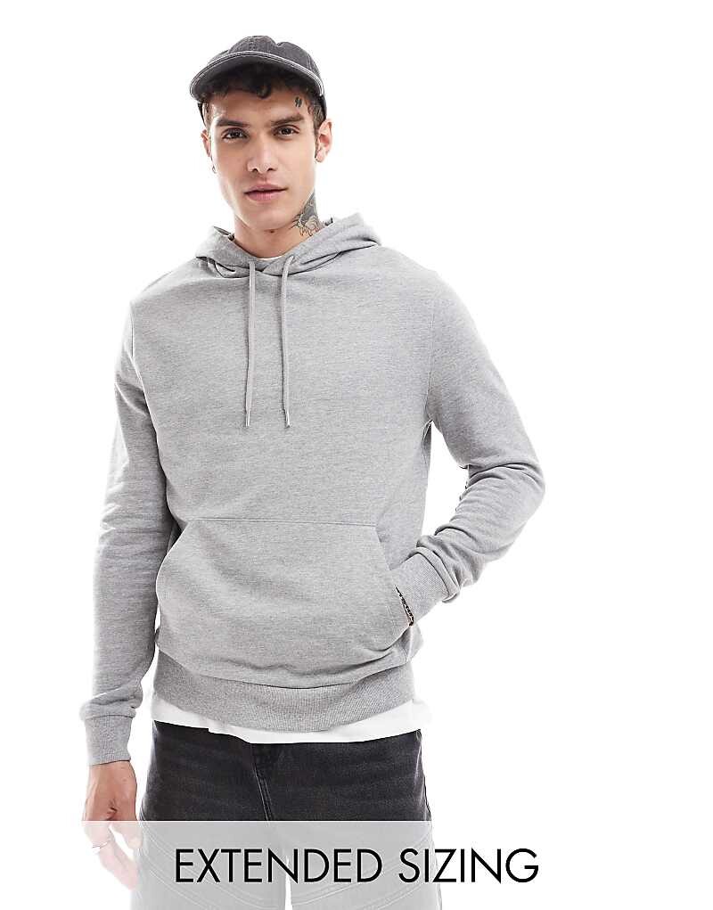 

ASOS DESIGN – Essential – худи серого меланжевого цвета