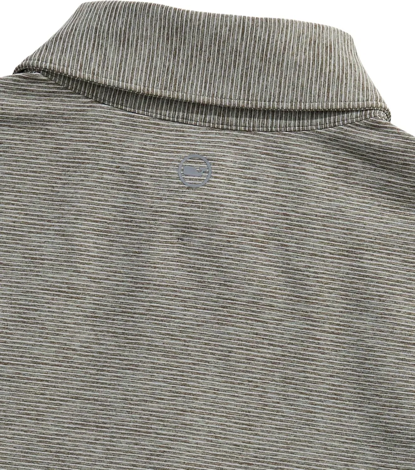 Поло мальчиковое vineyard vines St. Jean Stripe Sankaty Performance, цвет Gray Pine/White Cap — фото 3