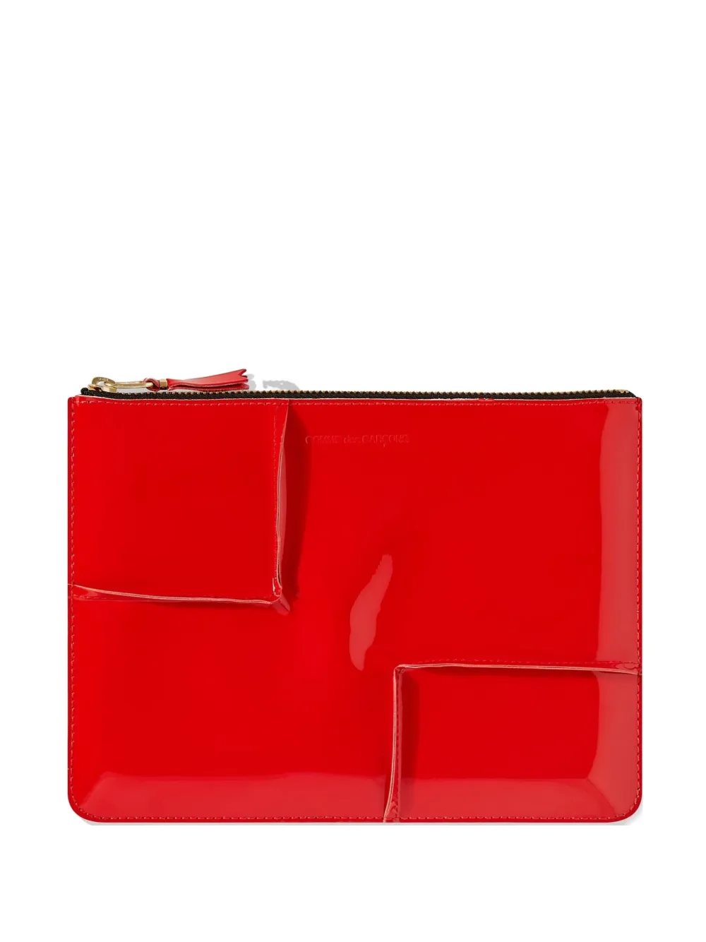 

Кошелек на молнии с вывернутым краем Comme Des Garçons Wallet, красный