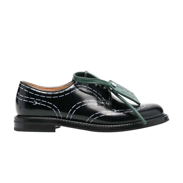 Кроссовки Off-White Church's x Off-White Wmns Shannon Derby Shoes 'Black', черный