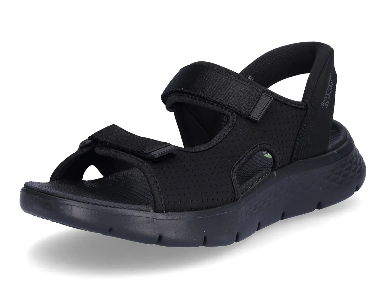 Сандалии, текстиль, Skechers, черный