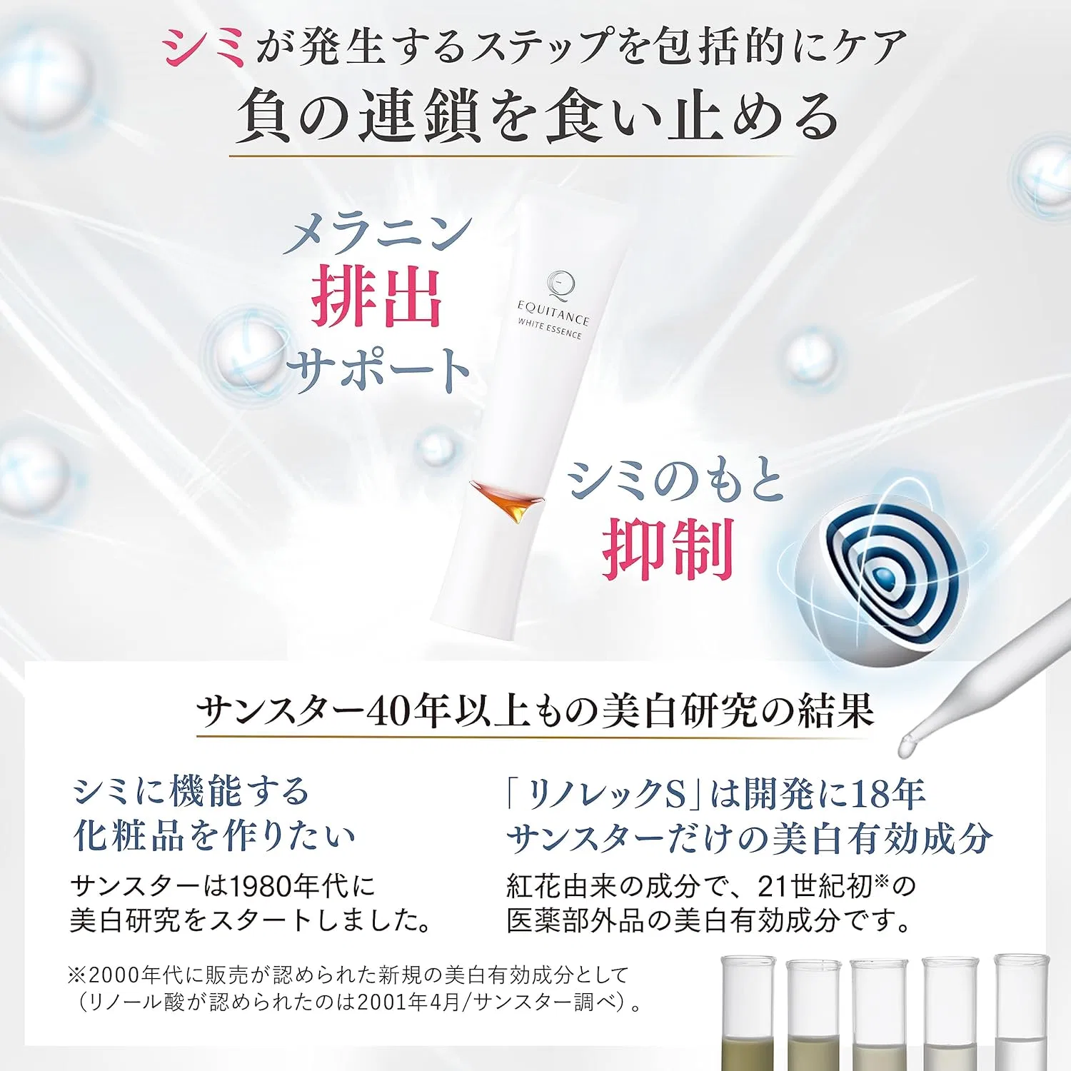 Набор сыворотки и крема для отбеливания Equitance White Essence и White Cream 30 г + 40 г — фото 4