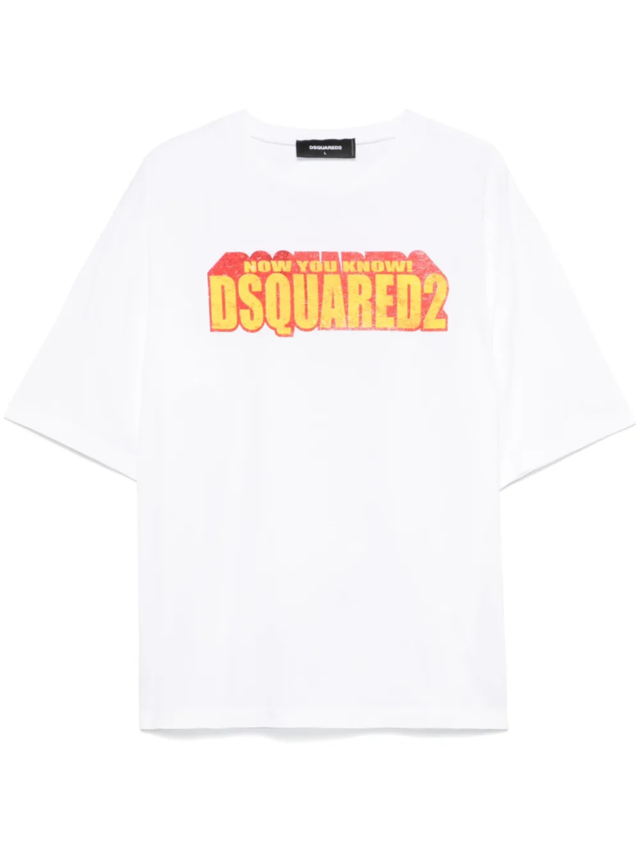 

DSQUARED2 футболка с надписью, белый