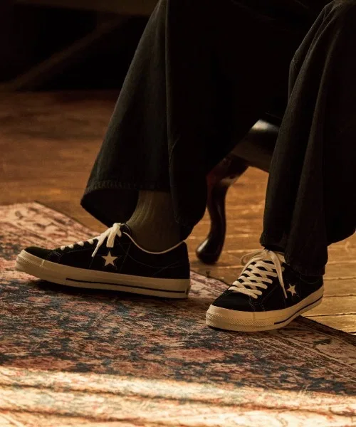 Мужские/женские кроссовки CONVERSE ONE STAR SD замшевые чёрные
