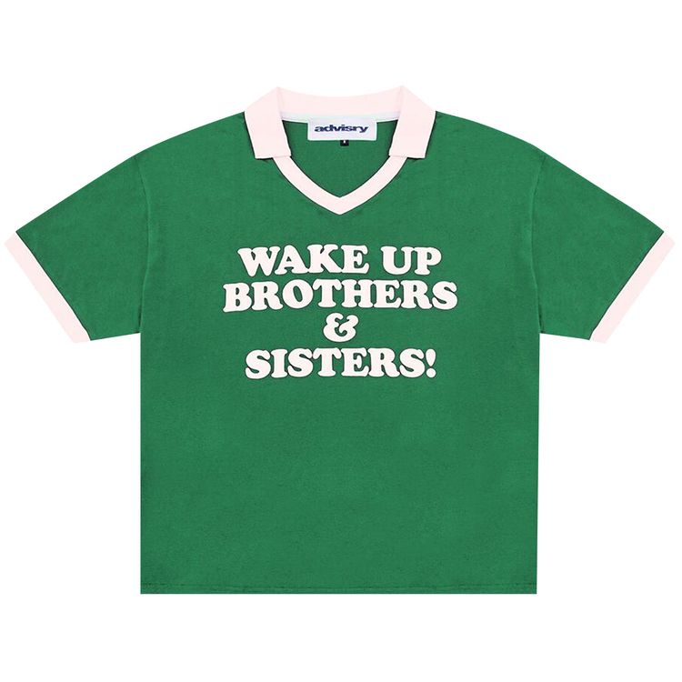 

Рубашка Advisry Wake Up Ringer Shirt Kelly Green, зеленый