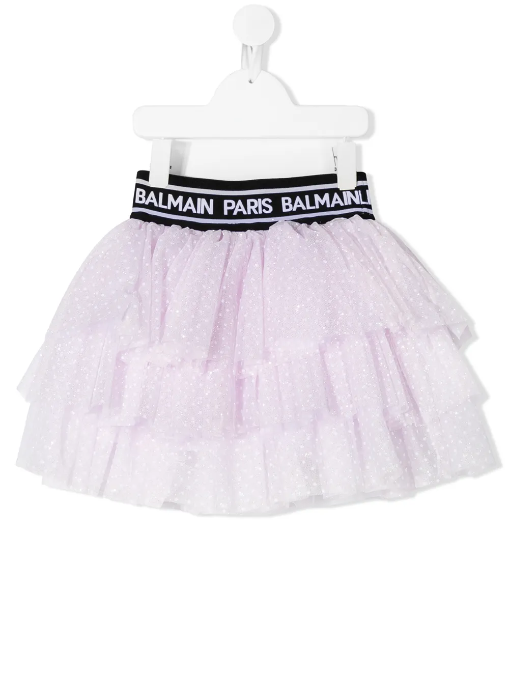 

Юбка из тюля в горох Balmain Kids, розовый