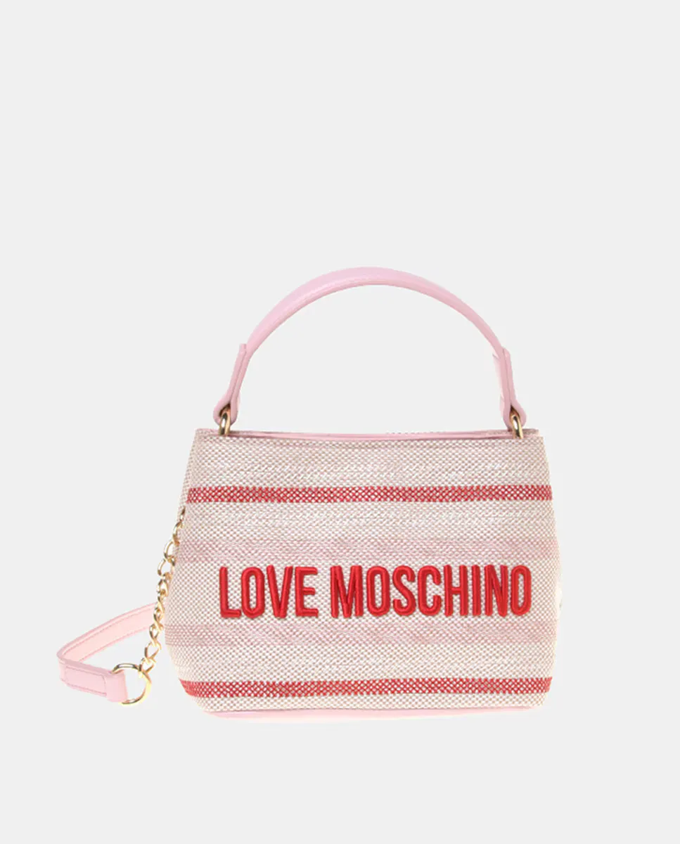 

Черная сумка через плечо со съемным плечевым ремнем Love Moschino, цвет Crudo