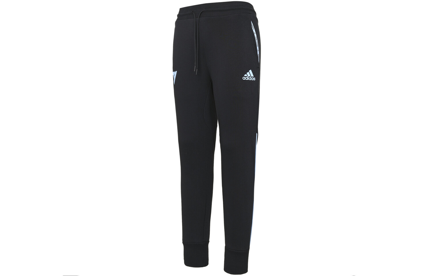 

Трикотажные спортивные штаны мужские черные Adidas, черный